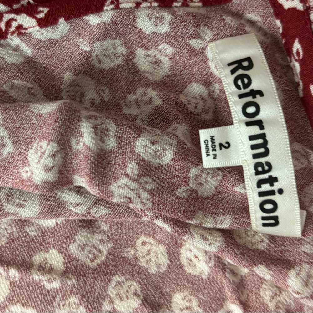 Reformation Leora Dress Kendie - Size 2 - Picture 3 of 5
